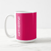 Mug Couleur solide framboise | Classic Personnalisé (Gauche)