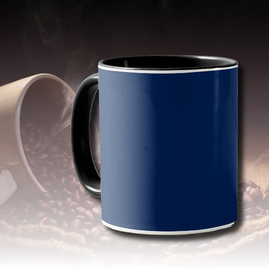 Mug Couleur solide Indigo de la marine | Classique et 