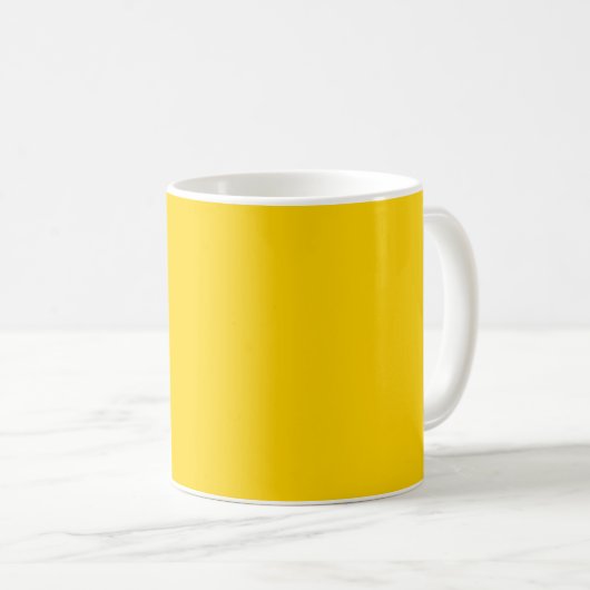 Mug Couleur solide jaune vif (Devant droit)