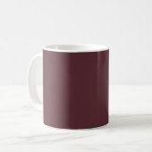 Mug Couleur solide Maroon profonde (Devant gauche)