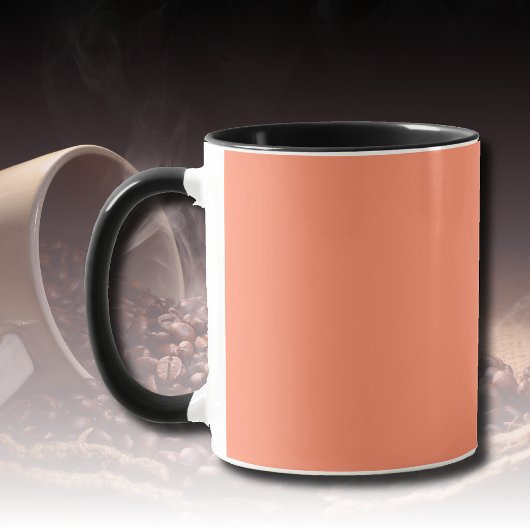 Mug Couleur solide rose saumon | Couleur tendance