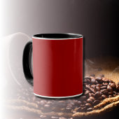 Mug Couleur solide rouge Crimson | Classique | Élégant
