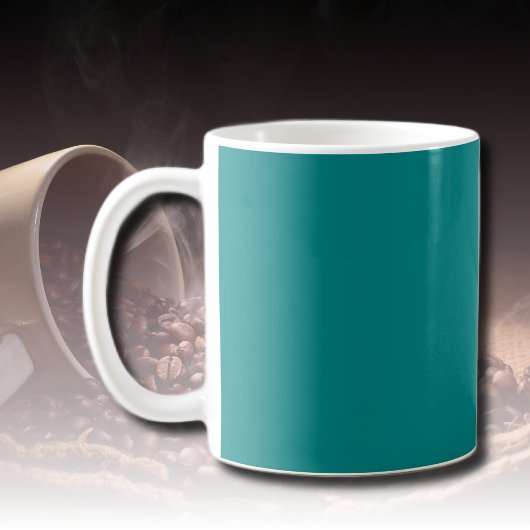 Mug Couleur solide turquoise | Classique | Élégant
