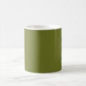 Mug Couleur solide vert olive (Centre)