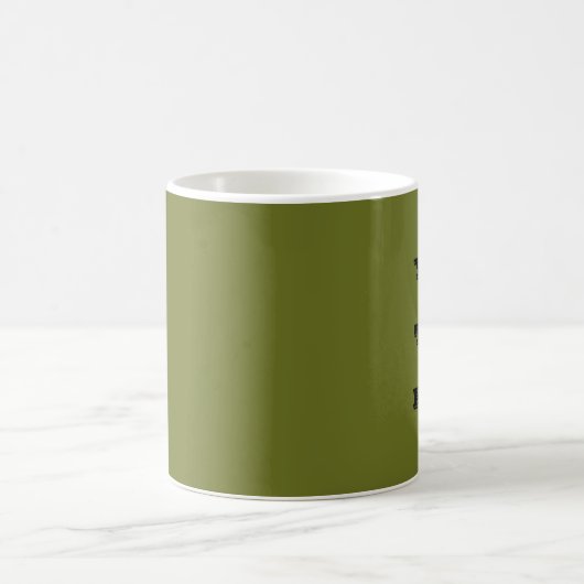 Mug Couleur solide vert olive (Centre)