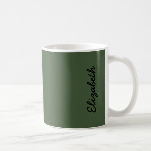 Mug Couleur solide verte de la forêt
