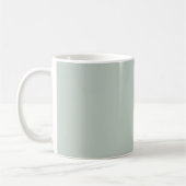 Mug Couleur solide verte en verre de mer (Gauche)