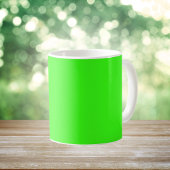 Mug Couleur solide verte néon