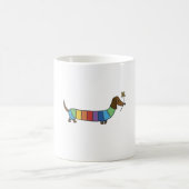 Mug Couleur trait mignon chien arc-en-ciel (Centre)