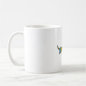 Mug Couleur trait mignon chien arc-en-ciel (Gauche)