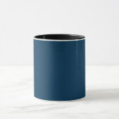 Mug Couleur uni bleu prussien | Classique | Élégant (Centre)