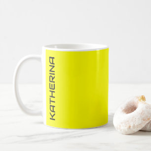 Mug Couleur uni jaune néon   Classic Personnalisé