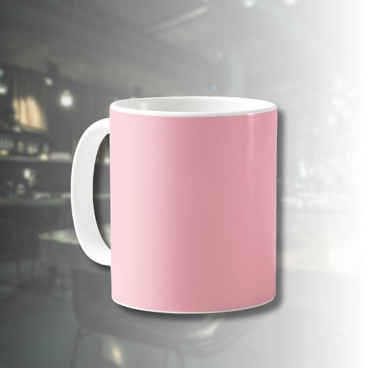 Mug Couleur unie rose rose tendance | Classic Elegant