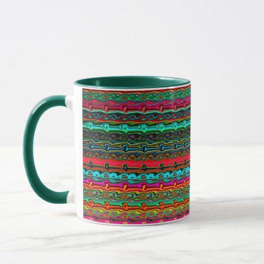 Mug Couleur vive Fou coloré Abstrait Motif (Gauche)
