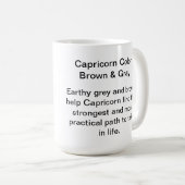 Mug - Couleur Zodiac pour Capricorne (Devant droit)