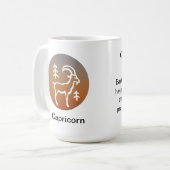 Mug - Couleur Zodiac pour Capricorne (Devant gauche)