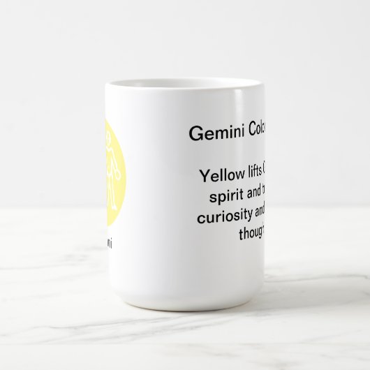 Mug - Couleur Zodiac pour Gemini (Centre)