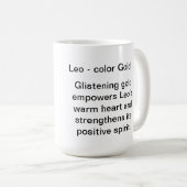 Mug - Couleur Zodiac pour Leo (Devant droit)