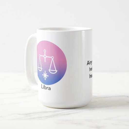 Mug - Couleur Zodiac pour Libra (Devant gauche)