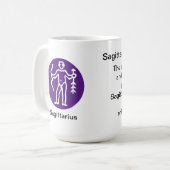 Mug - Couleur zodiaque pour Sagittarius (Devant gauche)