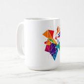 Mug couleurs à la mode (Devant gauche)