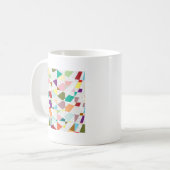 Mug Couleurs Abstraites Damask (Devant gauche)