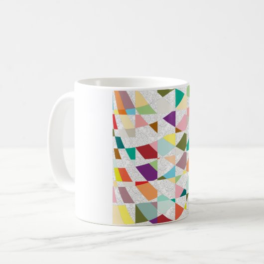Mug Couleurs Abstraites Damask (Devant gauche)