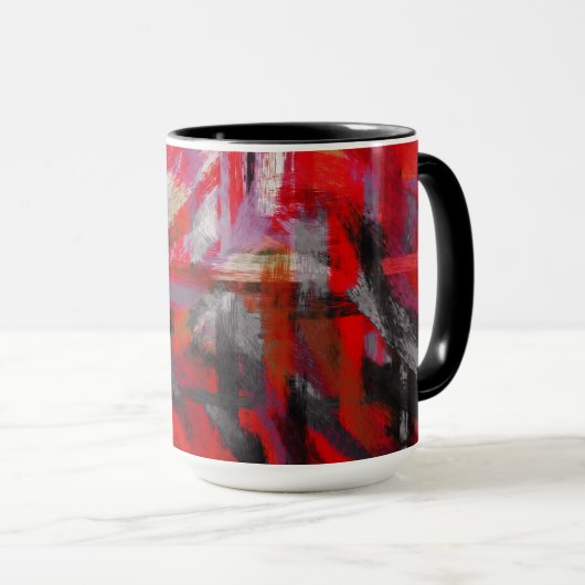 Mug Couleurs Abstraites de peinture #32 (Devant droit)