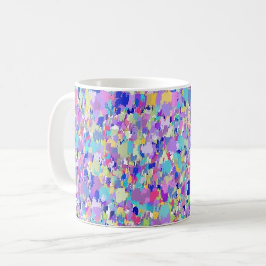 Mug Couleurs Abstraites des années 80 (Devant gauche)