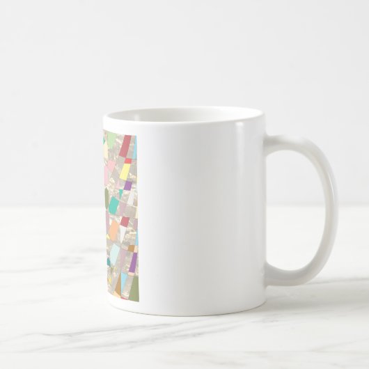 Mug Couleurs Abstraites or (Droite)