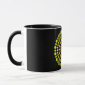 Mug Couleurs agrumes, vert, jaune, orange, (Gauche)