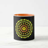 Mug Couleurs agrumes, vert, jaune, orange, (Centre)