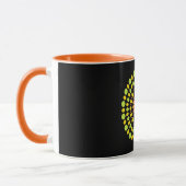 Mug Couleurs agrumes, vert, jaune, orange, (Gauche)