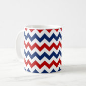 Mug Couleurs américaines Chevron Stripes (Devant gauche)