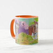 Mug Couleurs amusantes de Poppy Art (Devant gauche)