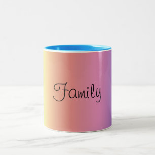 Mug - Couleurs arc-en-ciel avec famille