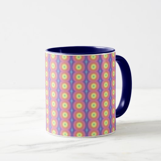 Mug - Couleurs arc-en-ciel en cercles (Devant droit)