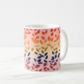 Mug Couleurs arc-en-ciel Feuille (Devant droit)