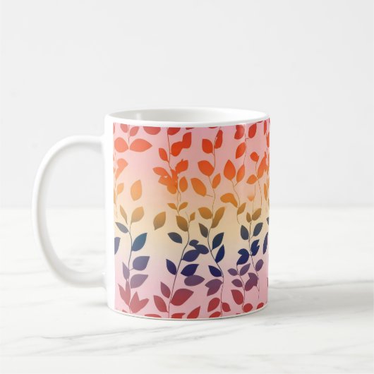 Mug Couleurs arc-en-ciel Feuille (Gauche)