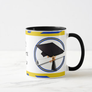 Mug Couleurs Bleu Et Or (ZOOM !)