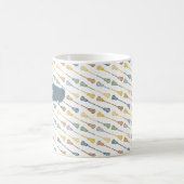 Mug Couleurs Chaudes Chaud Chaud Sticks Diagonal Motif (Centre)