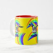 Mug Couleurs Colorées Mouette (Devant gauche)