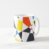 Mug Couleurs, cool, tendances, formes géométriques mod (Devant droit)