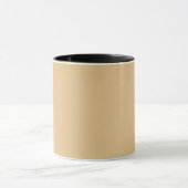 Mug Couleurs crème Beige + Noir (Centre)