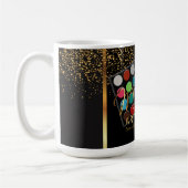 Mug Couleurs d'arc-en-ciel de maquilleur (Gauche)