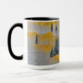 Mug Couleurs d'automne des trembles et neige fraîche K (Gauche)