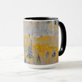 Mug Couleurs d'automne des trembles et neige fraîche K (Devant droit)
