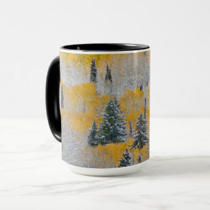 Mug Couleurs d'automne des trembles et neige fraîche K