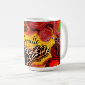 Mug Couleurs d'automne personnalisées Abstrait pour la (Devant droit)