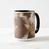Mug Couleurs de café Abstraites Paint Strokes (Devant droit)